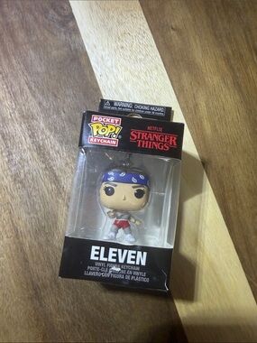 Funko Pocket POP! Keychain Eleven with Blue Bandana and Red Shorts